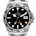Explorer II 42 Black Dial Steel Mens Watch 216570 Card