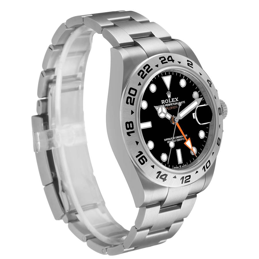 Explorer II 42 Black Dial Steel Mens Watch 226570 Box Card