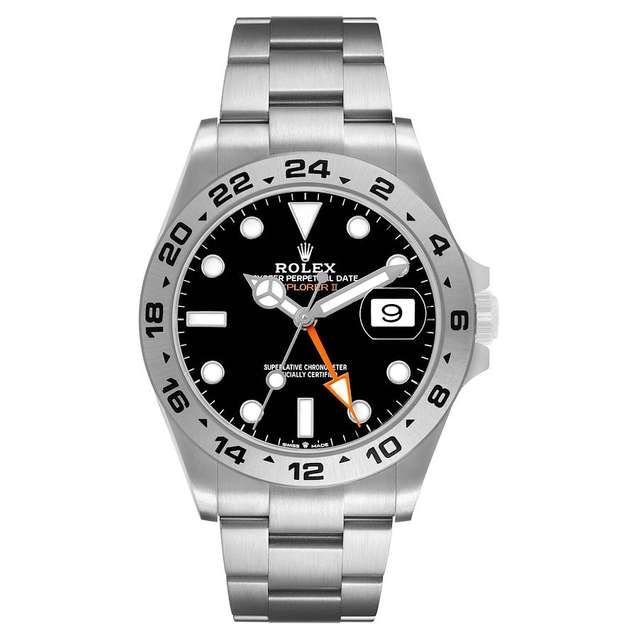 Explorer II 42 Black Dial Steel Mens Watch 226570 Box Card