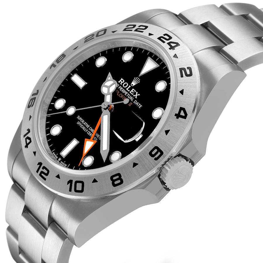Explorer II 42 Black Dial Steel Mens Watch 226570 Box Card