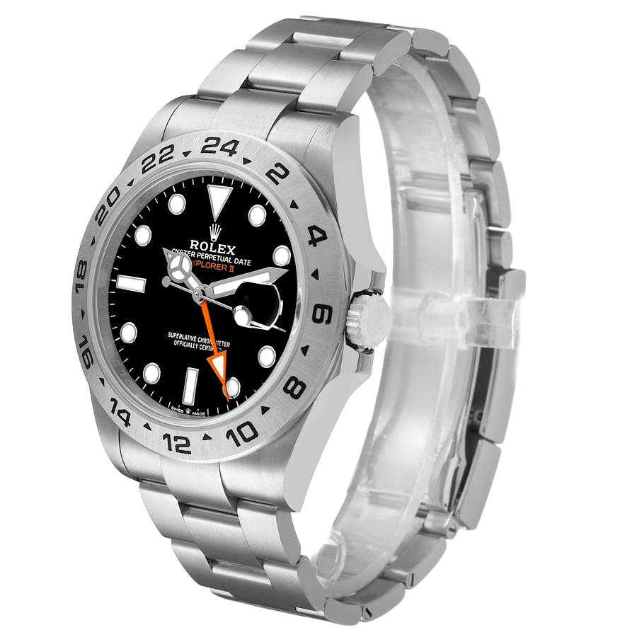 Explorer II 42 Steel Black Dial Mens Watch 226570 Box Card