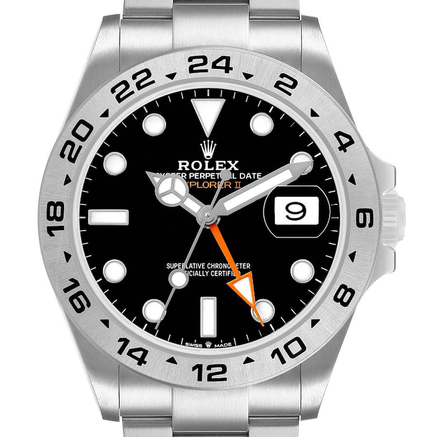 Explorer II 42 Steel Black Dial Mens Watch 226570 Box Card