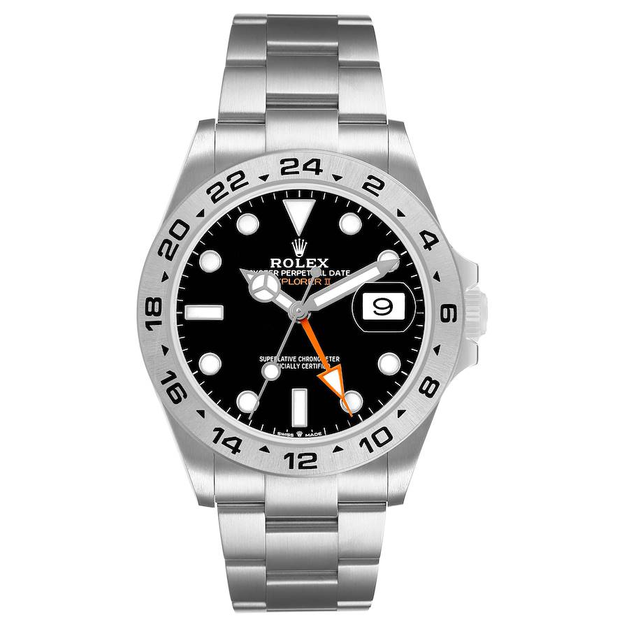 Explorer II 42 Steel Black Dial Mens Watch 226570 Box Card