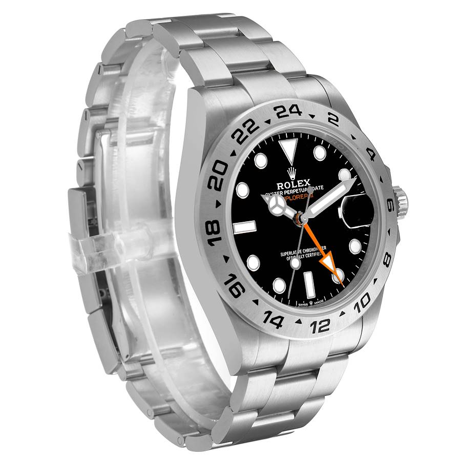 Explorer II 42 Steel Black Dial Mens Watch 226570 Box Card
