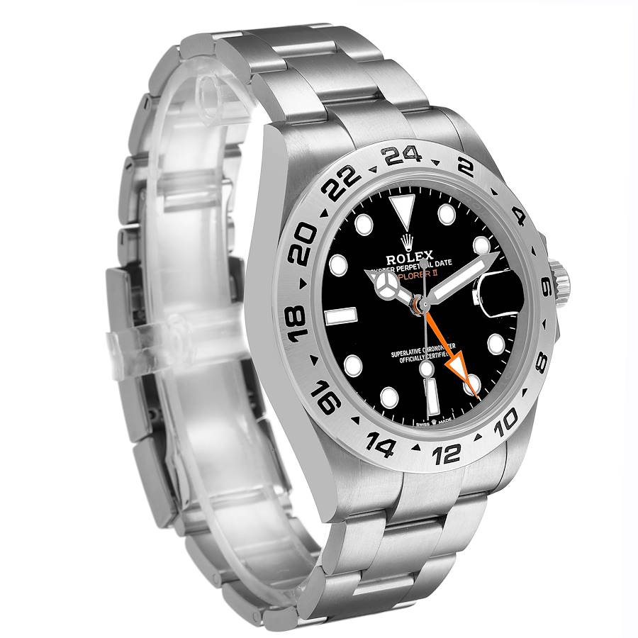 Explorer II 42 Steel Black Dial Mens Watch 226570 Card