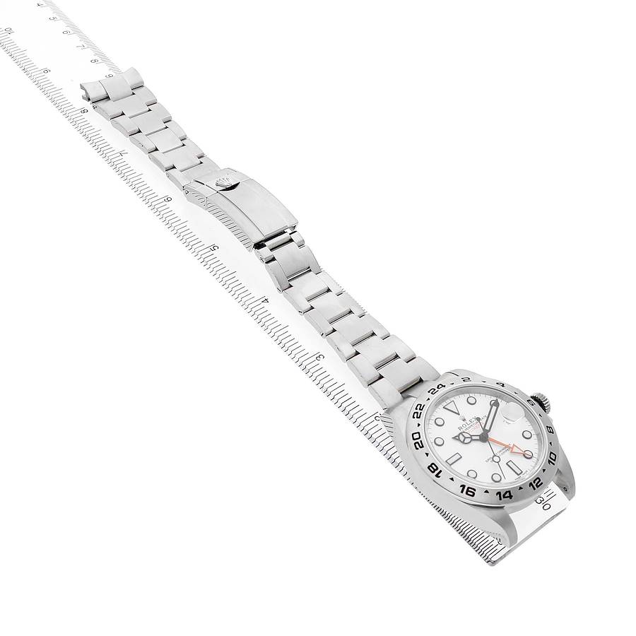 Explorer II 42 Steel Polar White Dial Mens Watch 216570 Box Card