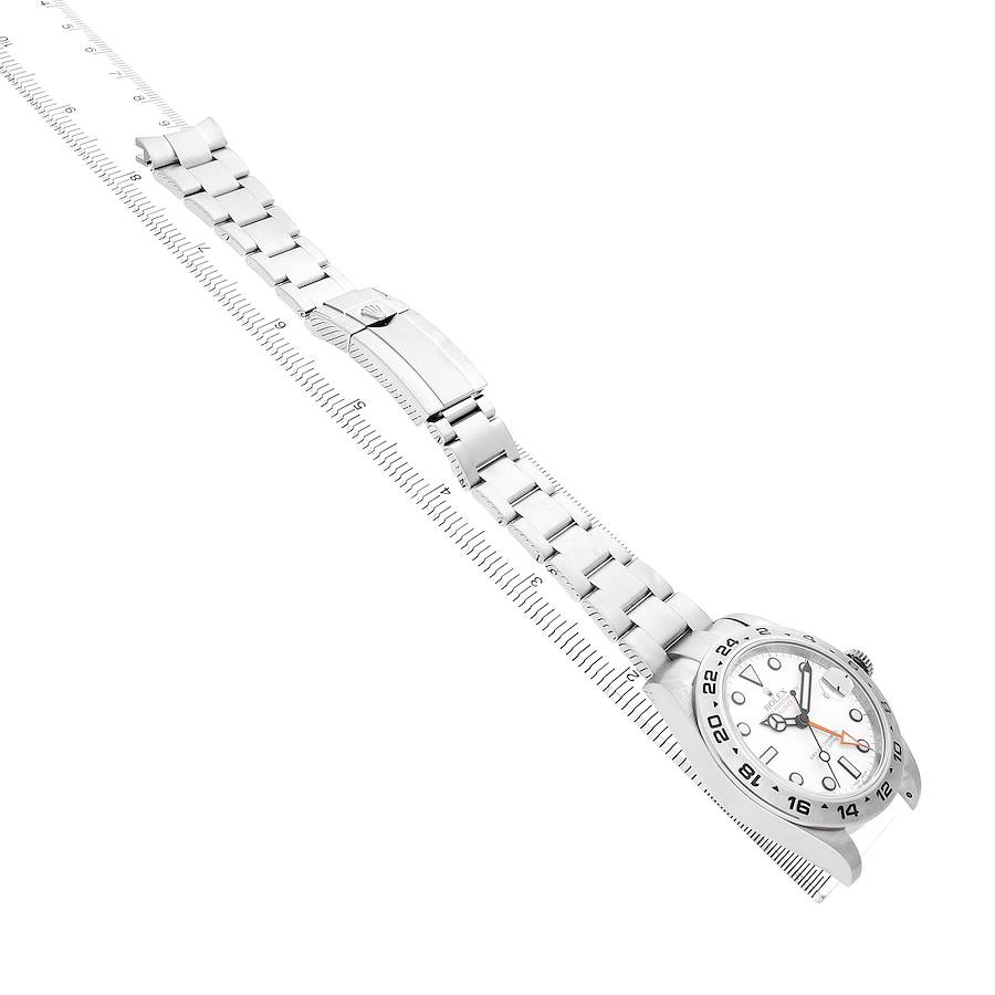 Explorer II 42 Steel Polar White Dial Mens Watch 216570 Card