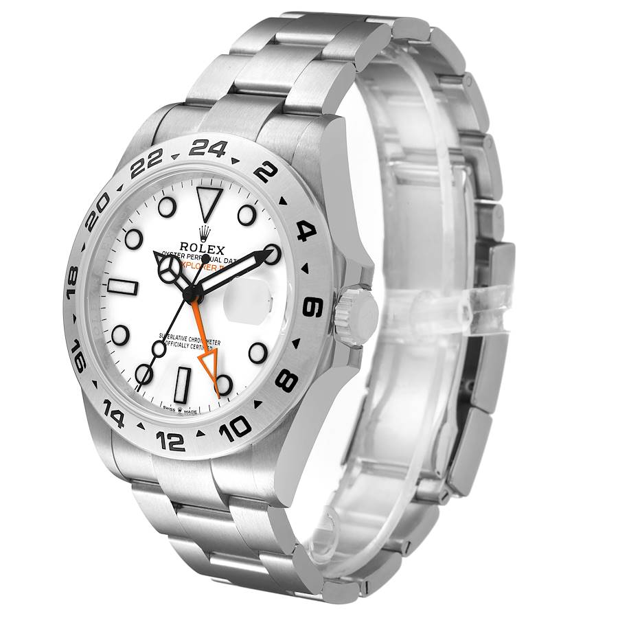 Explorer II 42 Steel Polar White Dial Mens Watch 226570 Box Card