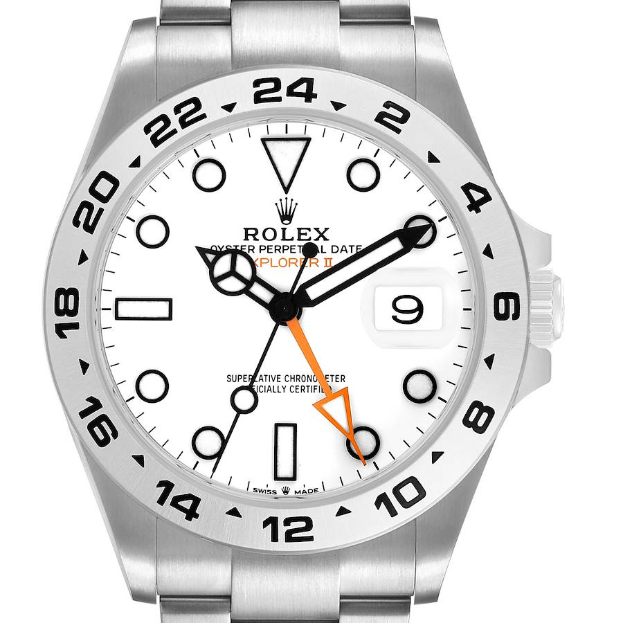 Explorer II 42 Steel Polar White Dial Mens Watch 226570 Box Card