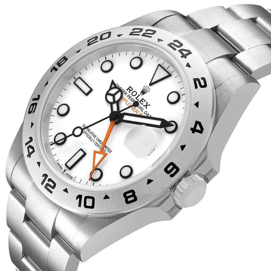 Explorer II 42 Steel Polar White Dial Mens Watch 226570 Box Card