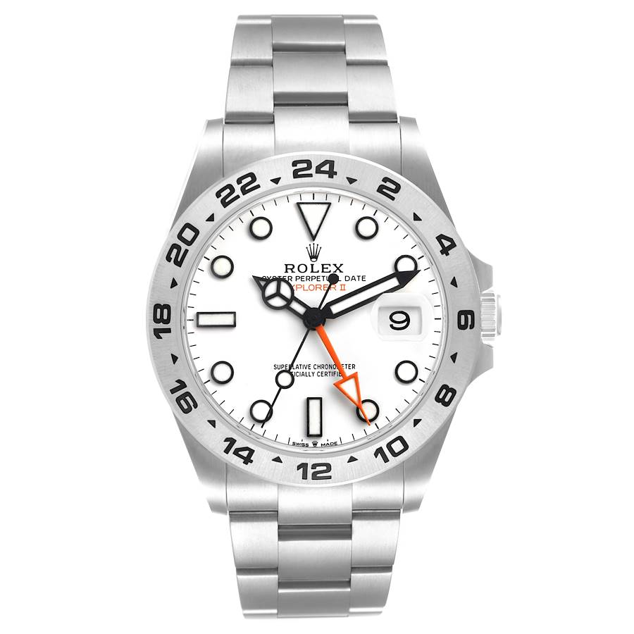 Explorer II 42 Steel Polar White Dial Mens Watch 226570 Card