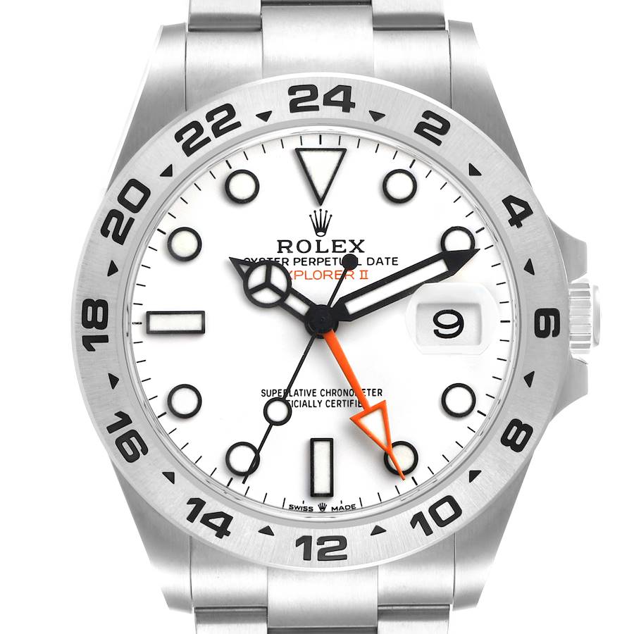 Explorer II 42 Steel Polar White Dial Mens Watch 226570 Card