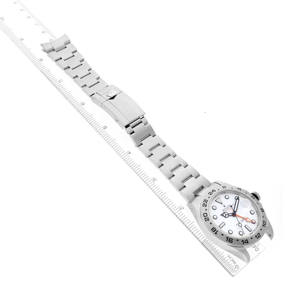 Explorer II 42 Steel Polar White Dial Mens Watch 226570 Card