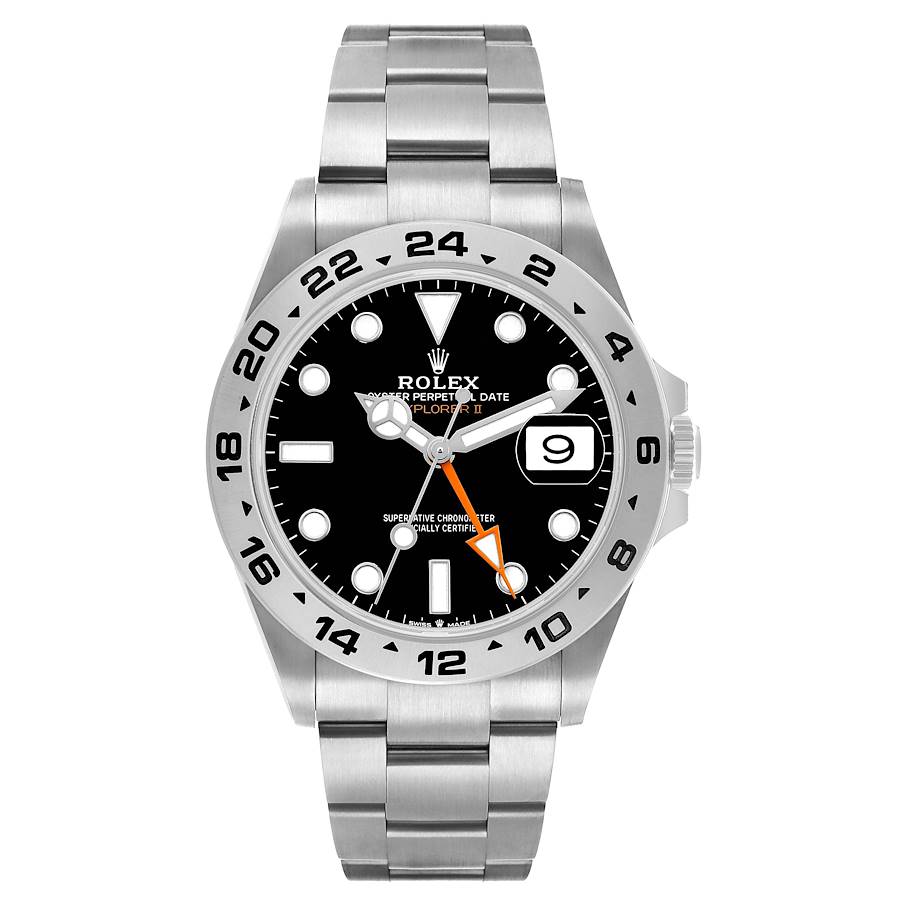 Explorer II 42mm Black Dial Steel Mens Watch 226570 Card