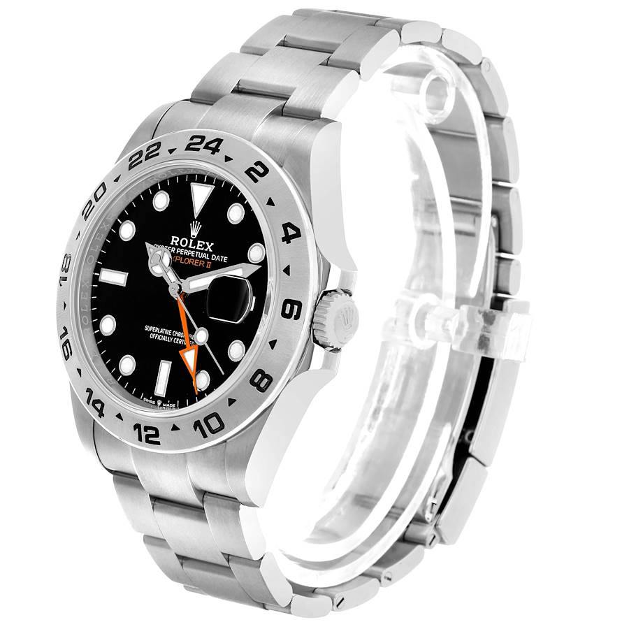 Explorer II 42mm Black Dial Steel Mens Watch 226570 Card