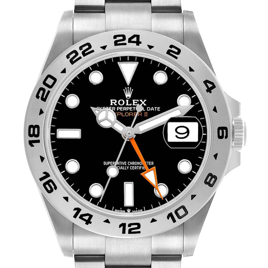 Explorer II 42mm Black Dial Steel Mens Watch 226570 Card
