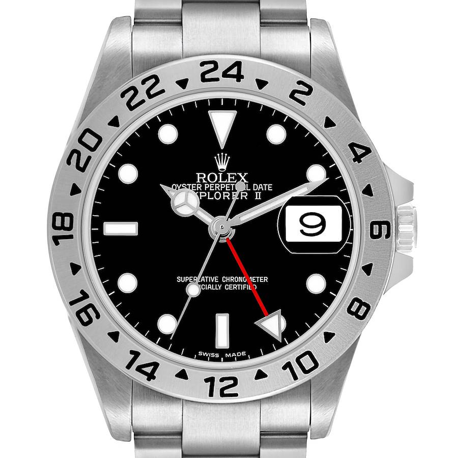 Explorer II Steel Parachrom Black Dial Mens Watch 16570