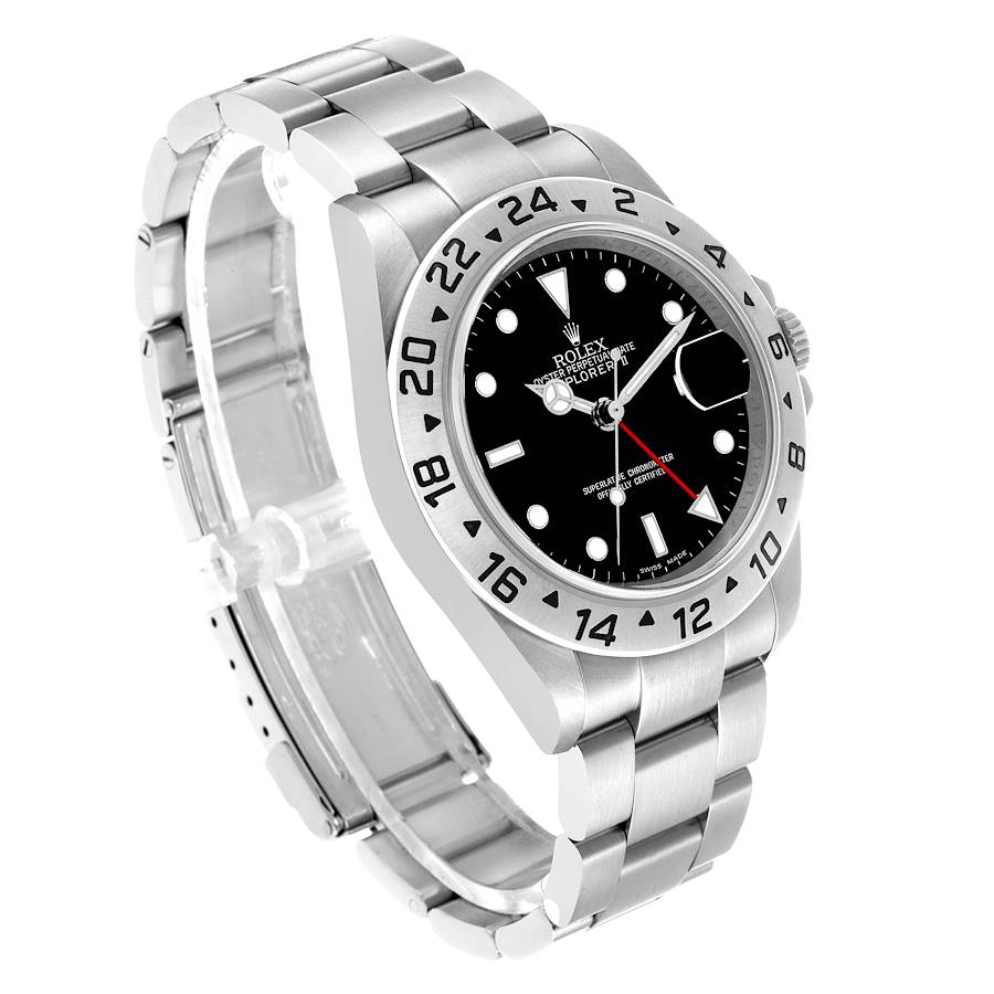 Explorer II Steel Parachrom Black Dial Mens Watch 16570