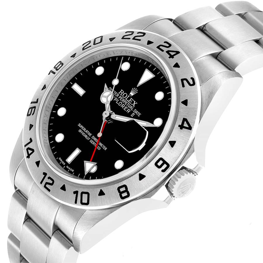 Explorer II Steel Parachrom Black Dial Mens Watch 16570