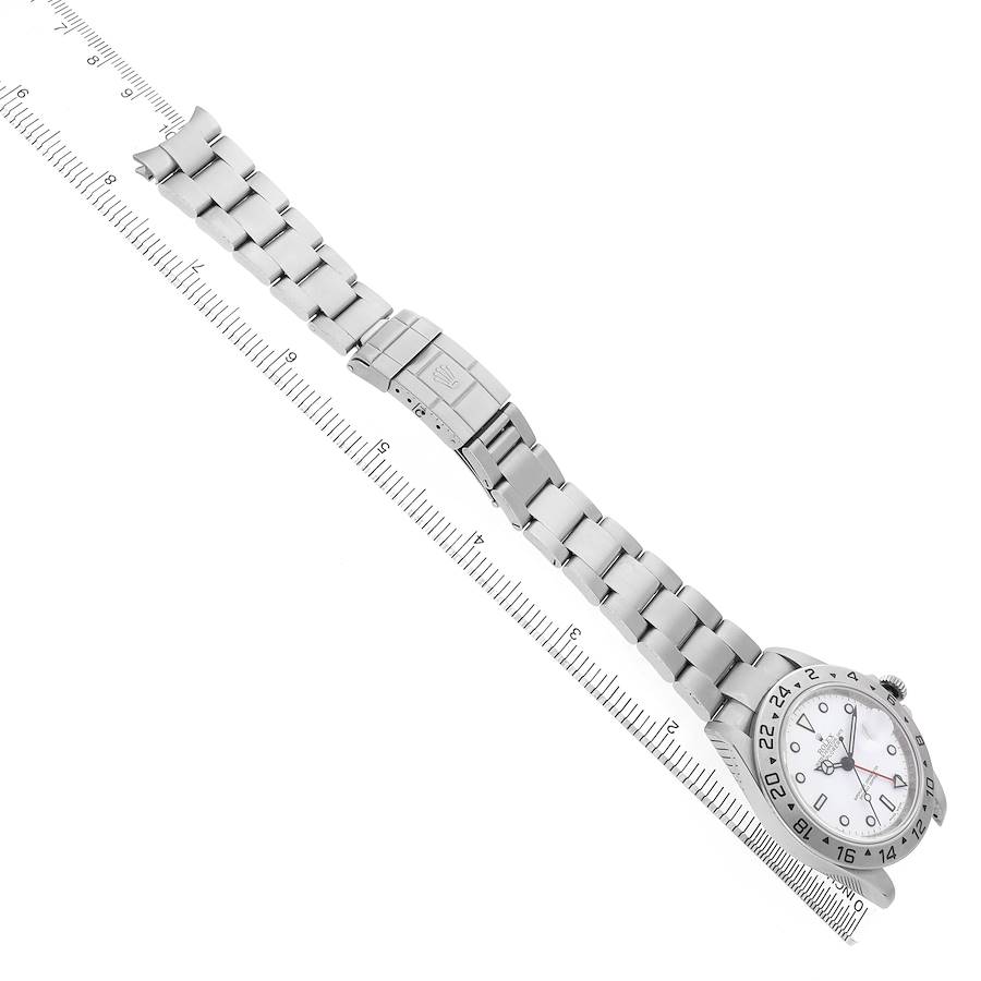 Explorer II Steel Parachrom Polar White Dial Mens Watch 16570 Box Card