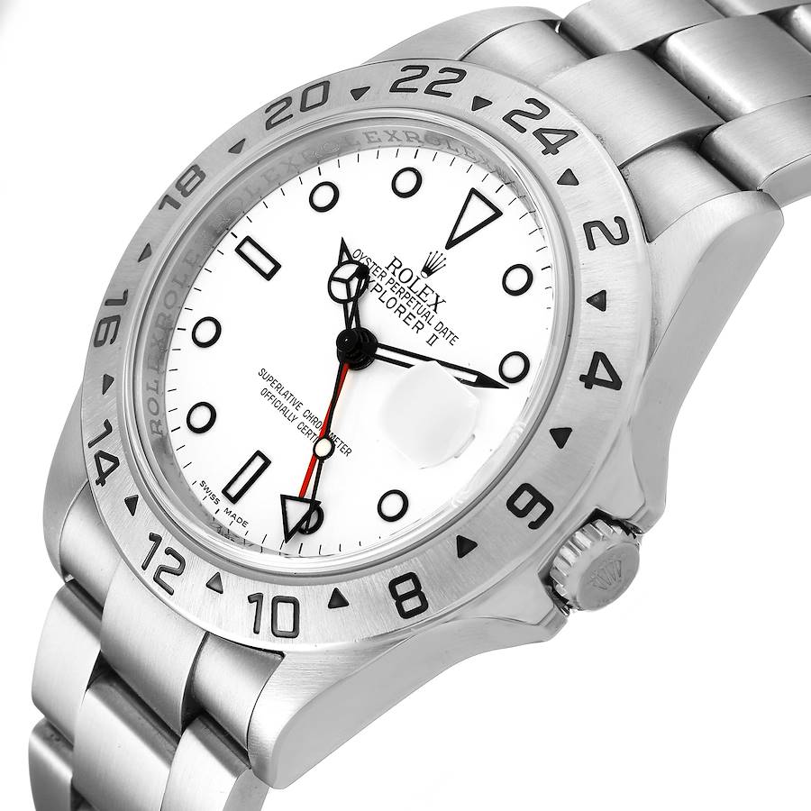 Explorer II Steel Parachrom Polar White Dial Mens Watch 16570 Box Card