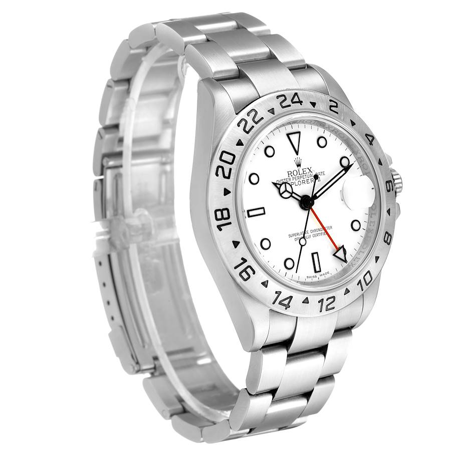 Explorer II Steel Parachrom Polar White Dial Mens Watch 16570 Box Card