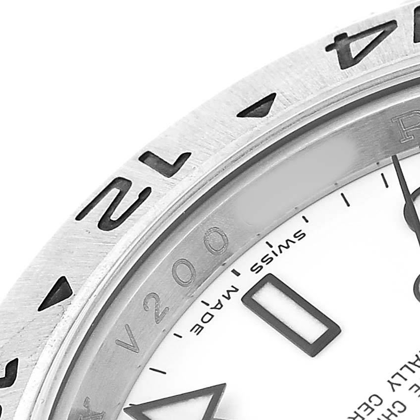 Explorer II Steel Parachrom Polar White Dial Mens Watch 16570 Box Card