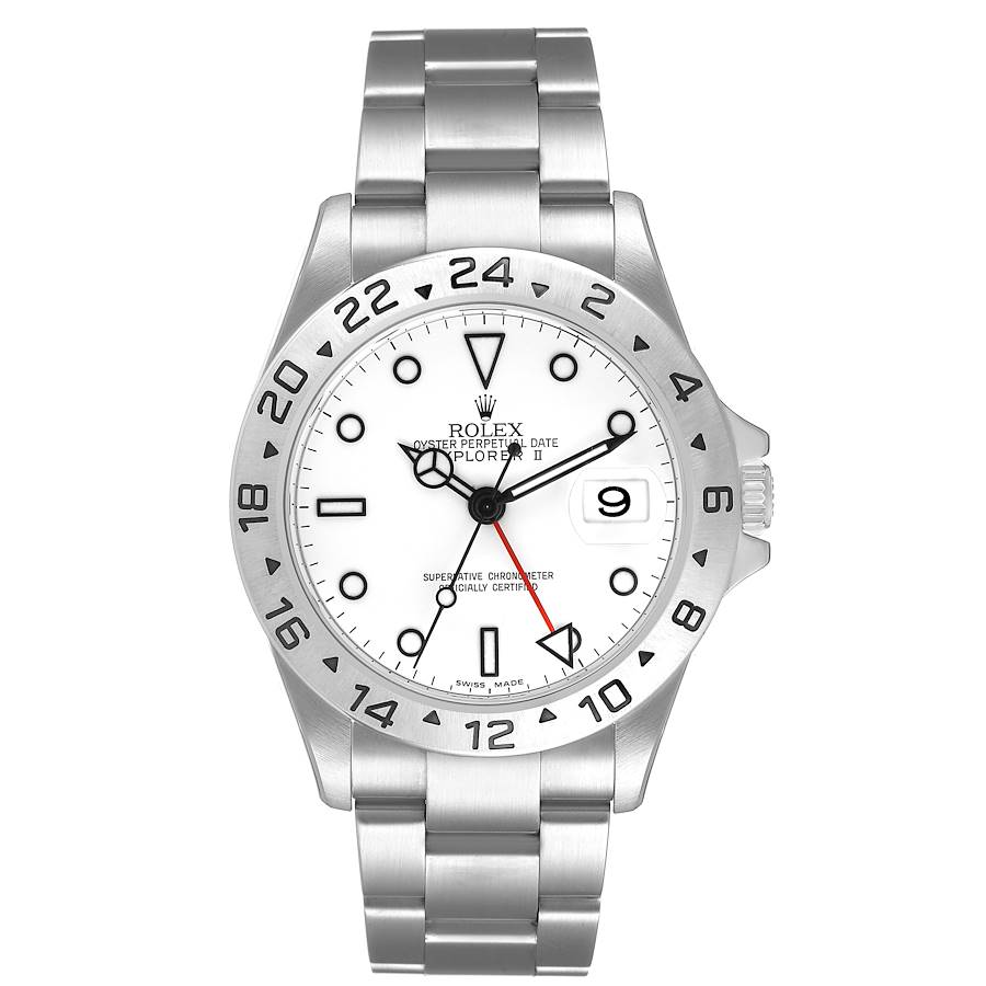 Explorer II Steel Parachrom Polar White Dial Mens Watch 16570 Box Card
