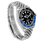 GMT Master II Black Blue Batgirl Bezel Steel Mens Watch 126710 Box Card