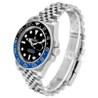 GMT Master II Black Blue Batgirl Bezel Steel Mens Watch 126710 Box Card