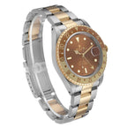GMT Master II Root Beer Steel Yellow Gold Mens Watch 16713