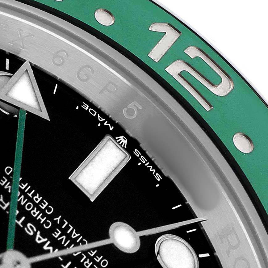 GMT Master II Steel Sprite Green Black Bezel Mens Watch 126720 Card