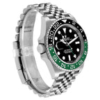 GMT Master II Steel Sprite Green Black Bezel Mens Watch 126720 Card