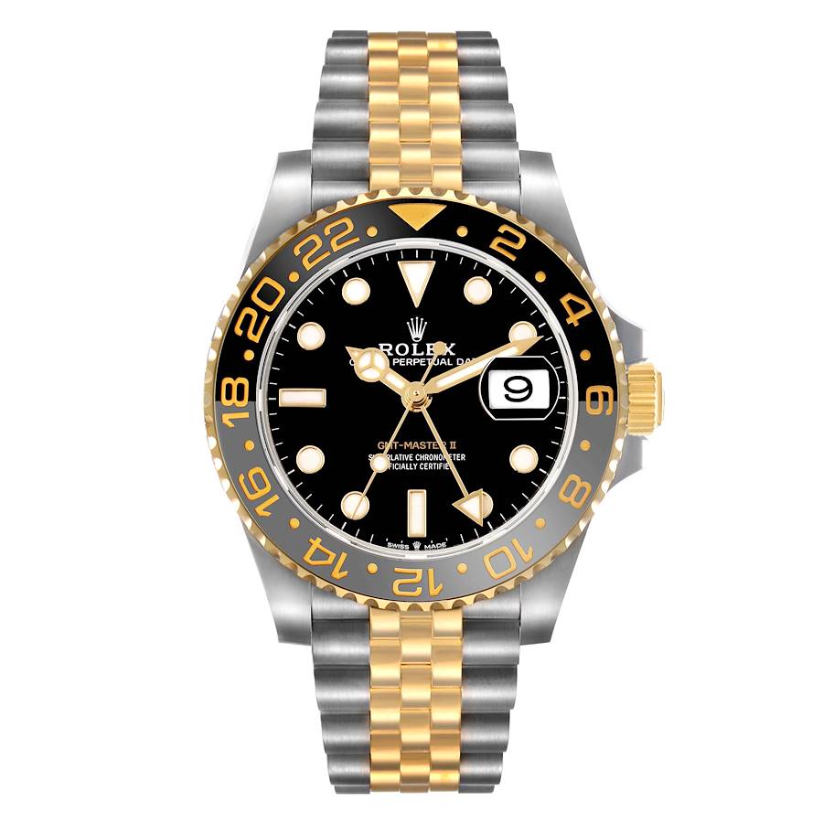 GMT Master II Zombie Steel Yellow Gold Grey Black Bezel 126713 Box Card