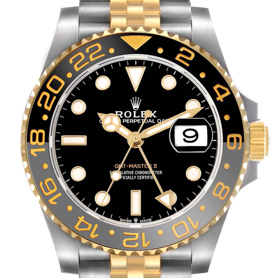 GMT Master II Zombie Steel Yellow Gold Grey Black Bezel 126713 Box Card
