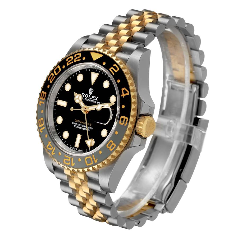 GMT Master II Zombie Steel Yellow Gold Grey Black Bezel 126713 Box Card