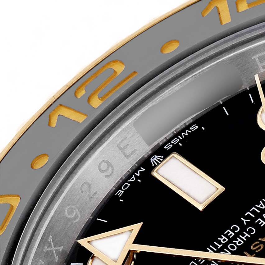 GMT Master II Zombie Steel Yellow Gold Grey Black Bezel 126713 Box Card