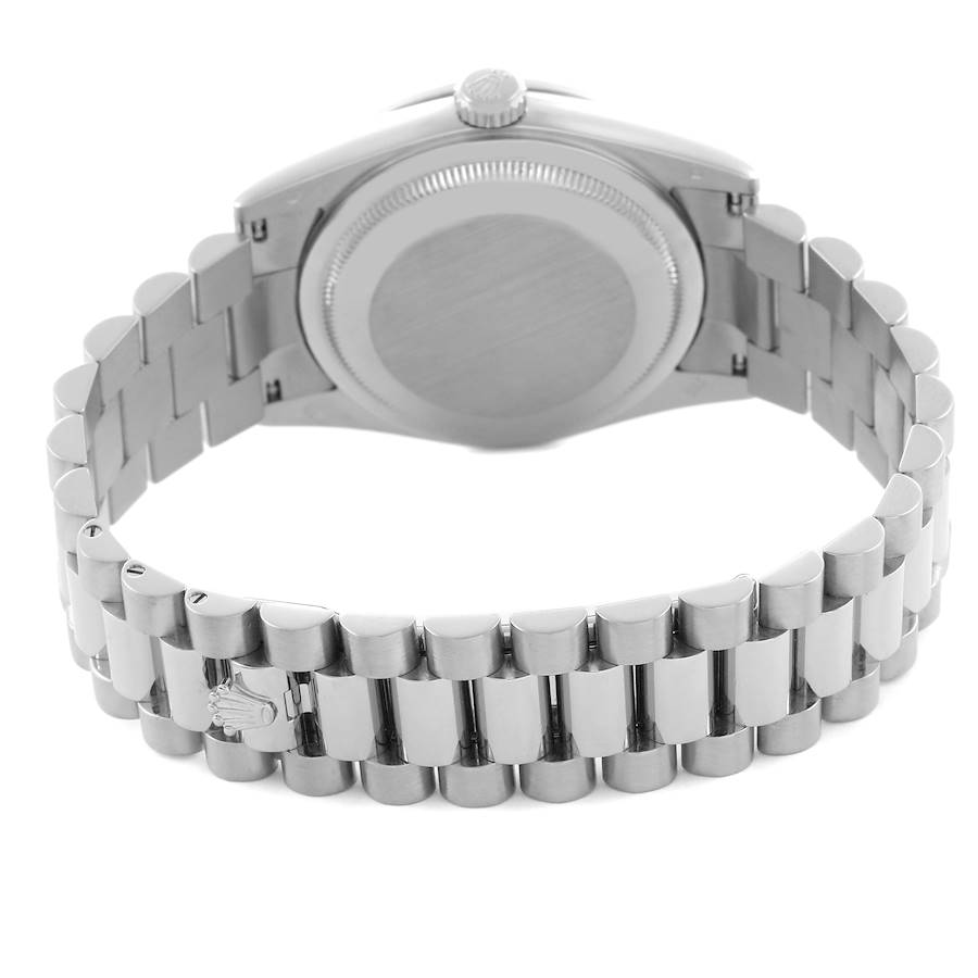 President Day-Date White Gold Diamond Mens Watch 118389 Box Card