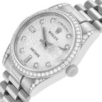 President Day-Date White Gold Diamond Mens Watch 118389 Box Card