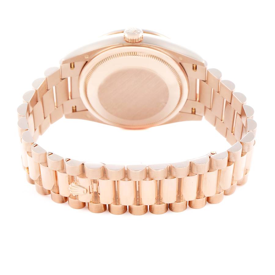 President Day-Date Rose Gold Brown Ombre Diamond Watch 128345