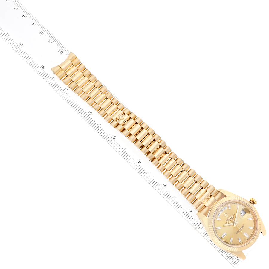 President Day-Date 40 Diamond Dial Yellow Gold Mens Watch 228238 Card