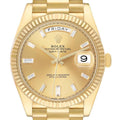 President Day-Date 40 Diamond Dial Yellow Gold Mens Watch 228238 Card