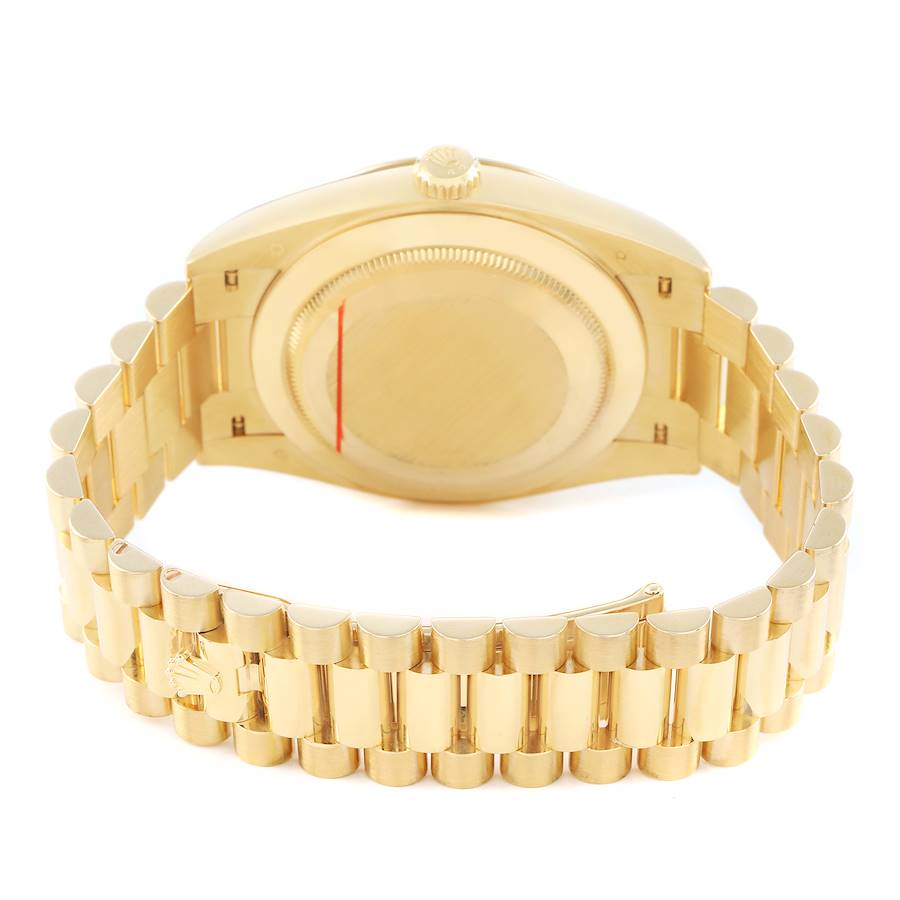 President Day-Date 40 Diamond Dial Yellow Gold Mens Watch 228238 Card
