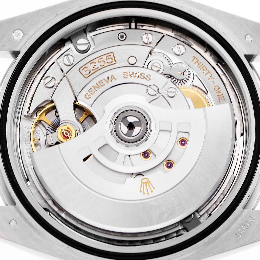 President Day-Date 40 Diamond Sapphire Platinum Mens Watch 228206 Box Card