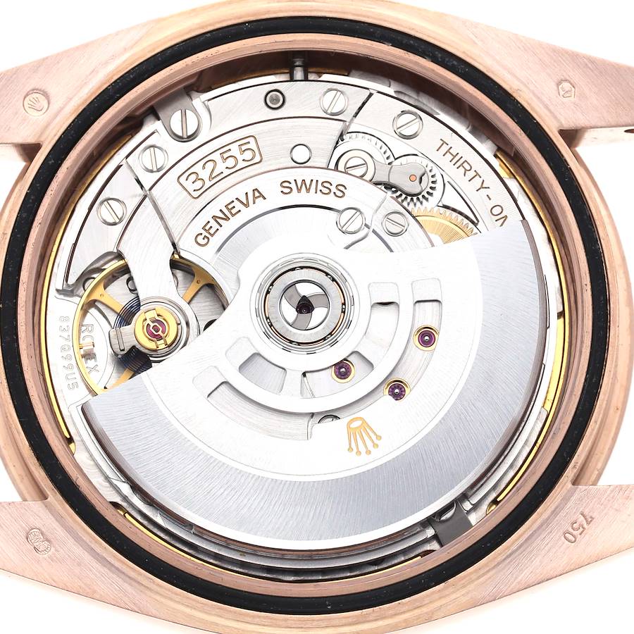 President Day-Date 40 Rose Gold Chocolate Diamond Watch 228235 Box Card