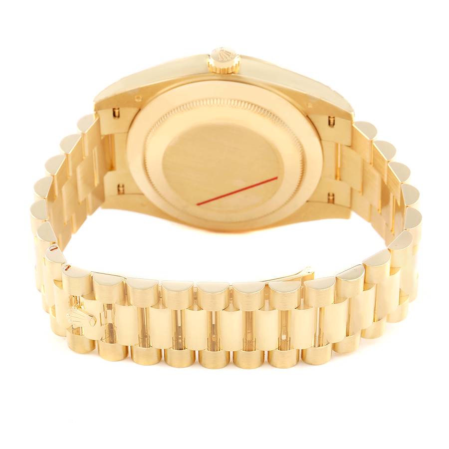 President Day-Date 40 Silver Roman Dial Yellow Gold Mens Watch 228238