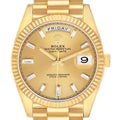President Day-Date 40 Yellow Gold Diamond Mens Watch 228238 Box Card
