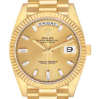 President Day-Date 40 Yellow Gold Diamond Mens Watch 228238 Box Card