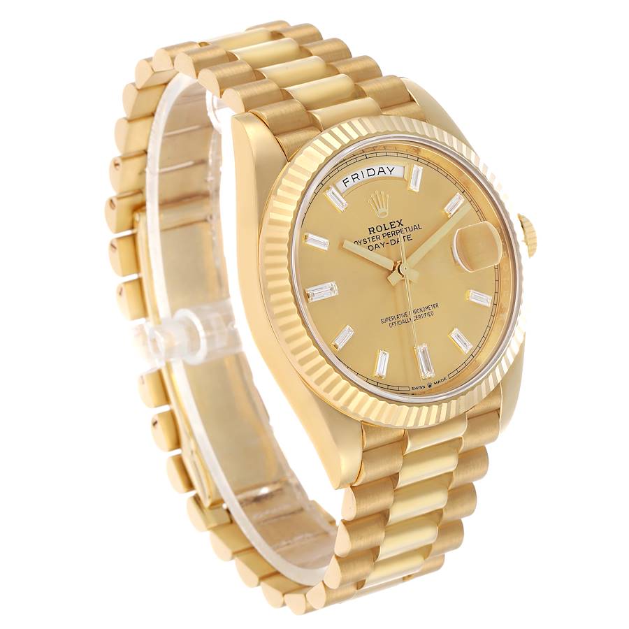 President Day-Date 40 Yellow Gold Diamond Mens Watch 228238 Box Card