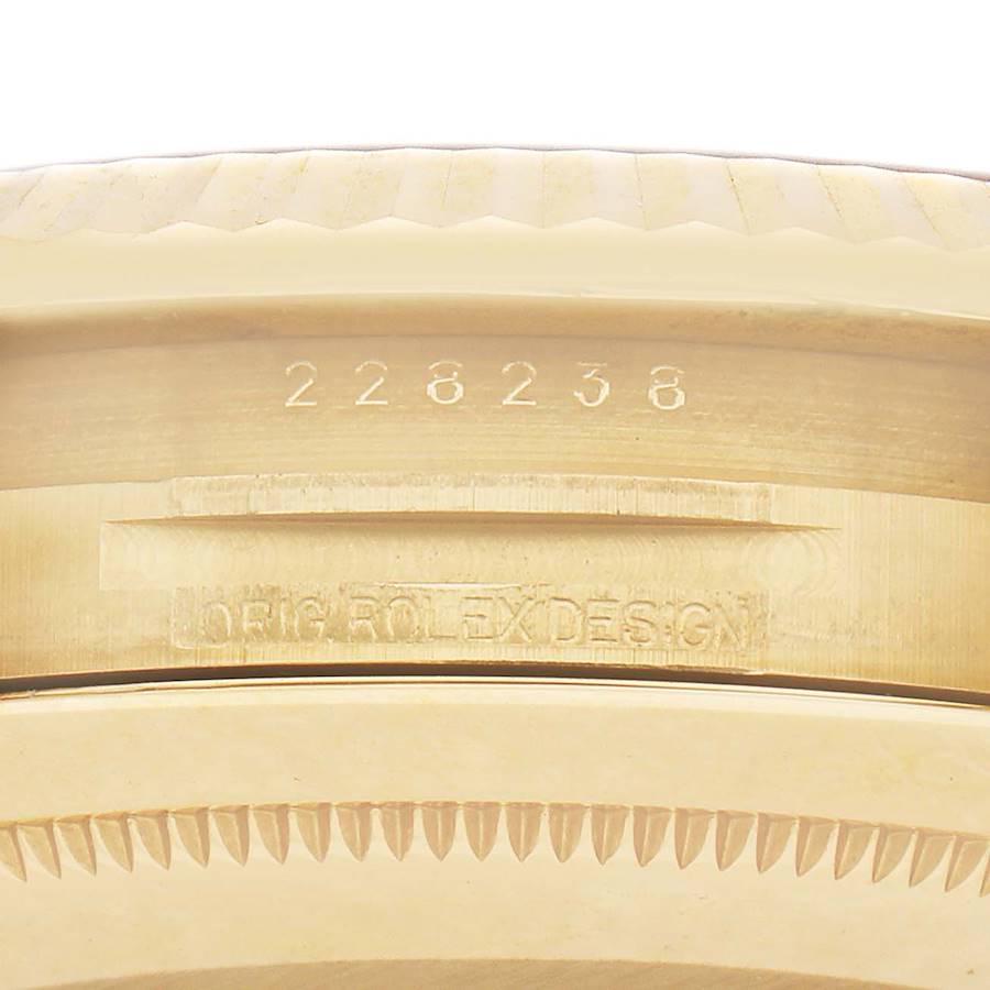 President Day-Date 40 Yellow Gold Diamond Mens Watch 228238 Box Card